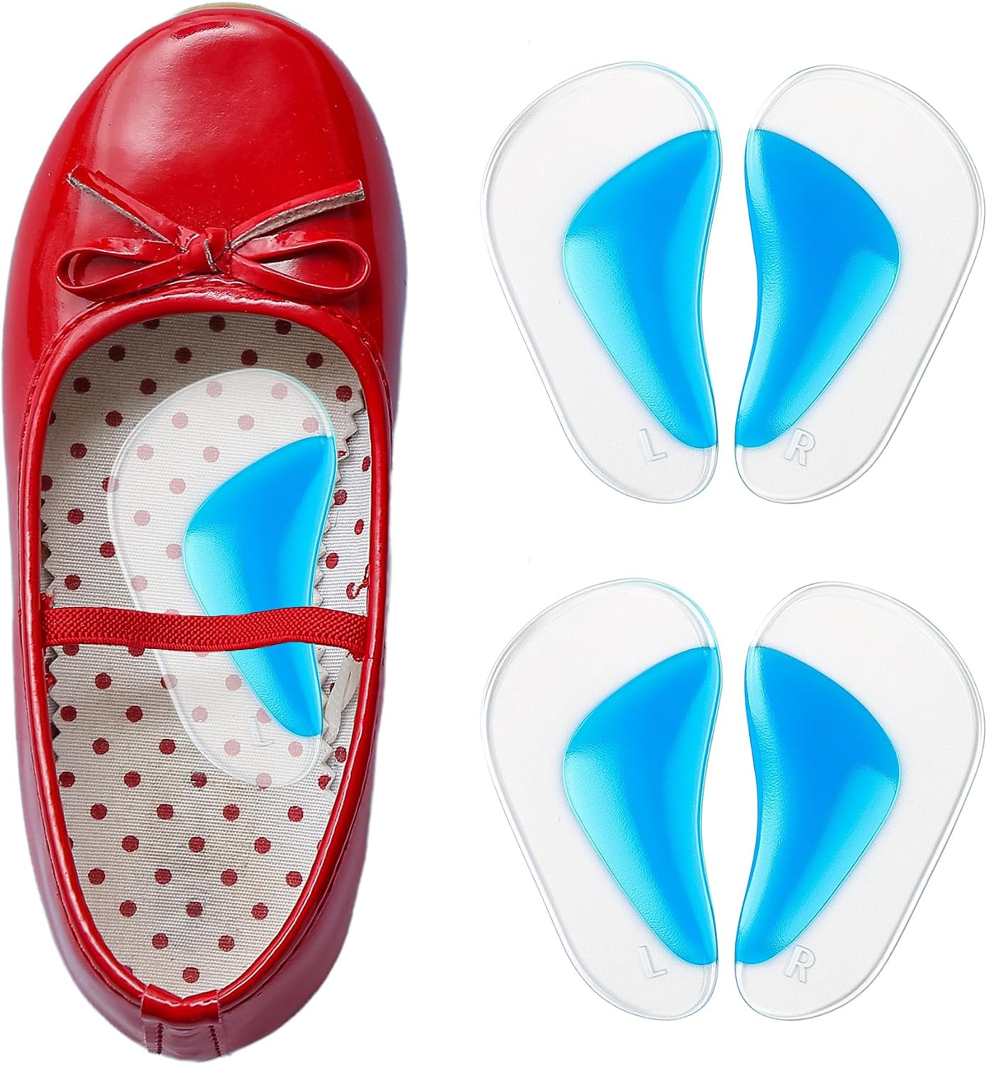 Semelle en Gel Silicone pour Enfant – Soulage les Pieds Plats & Protège la Croissance