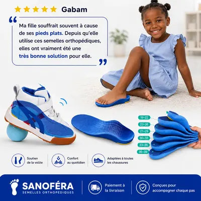 Semelles Orthopédiques Enfant – Soutien Parfait pour de Petits Pieds en Croissance