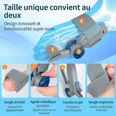 Correcteur de Hallux Confortable stade Léger à modéré CM