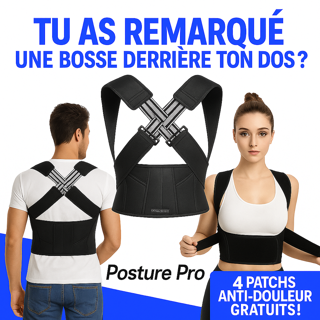 Posture Pro™ – Redresse ton dos voûté naturellement