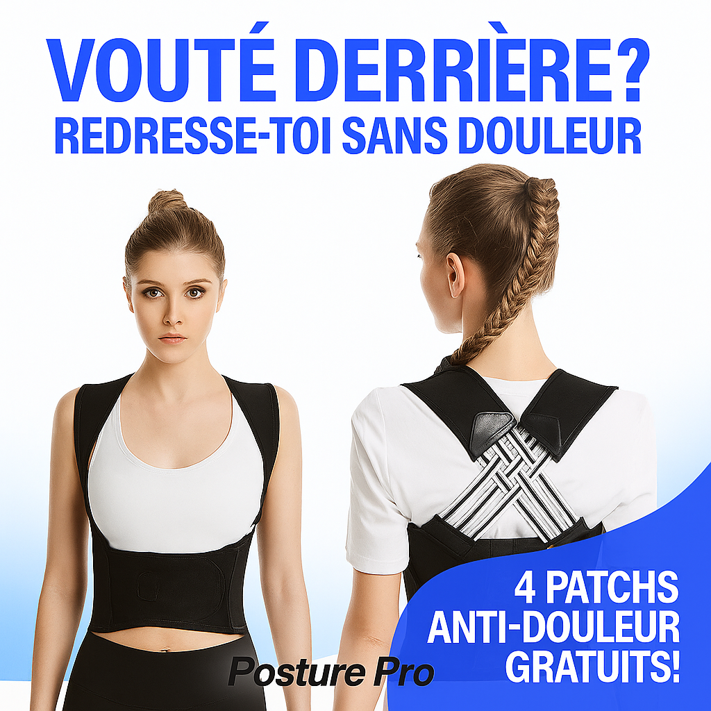 Posture Pro™ – Redresse ton dos voûté naturellement