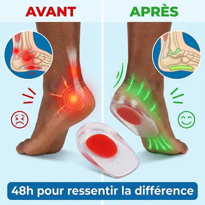 Talonnettes médicales en Gel™ – Dites adieu aux douleurs  du talon !