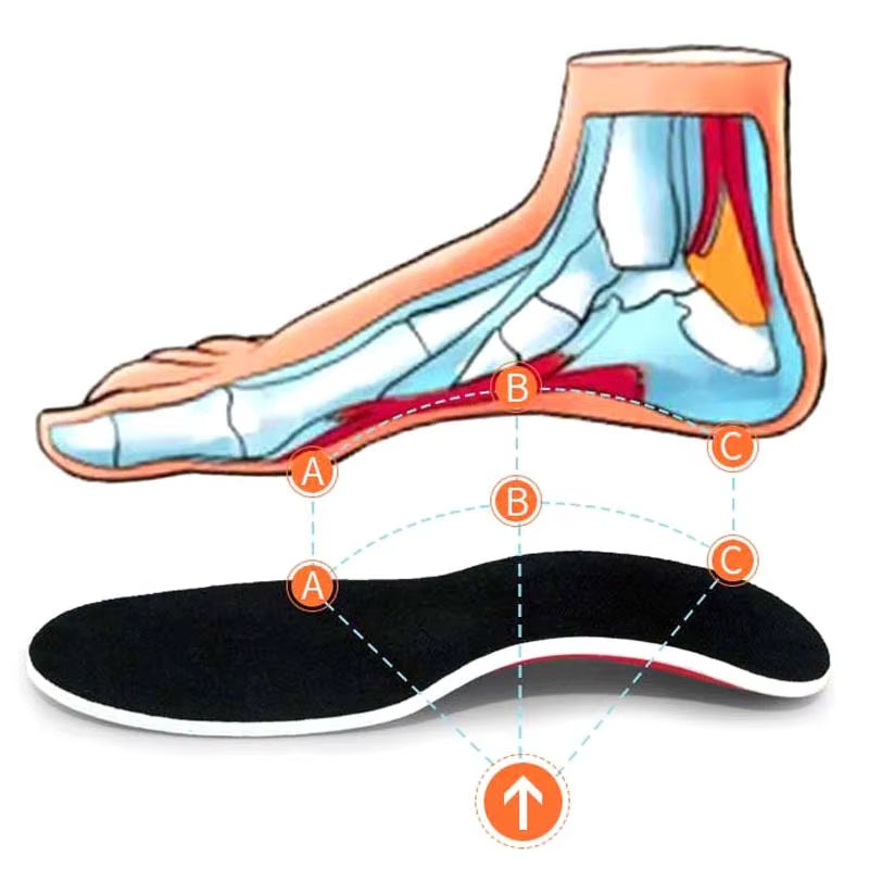 Semelles OrthoConfort Plus™ – Soulage les pieds plats en un instant